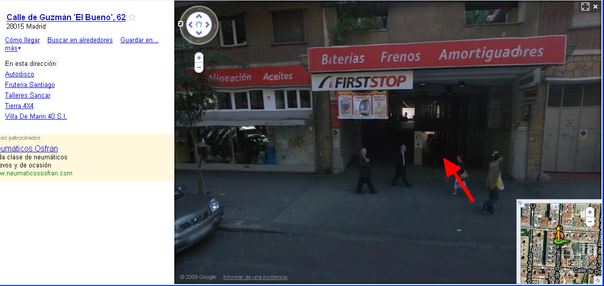 Entrada al pasaje peatonal