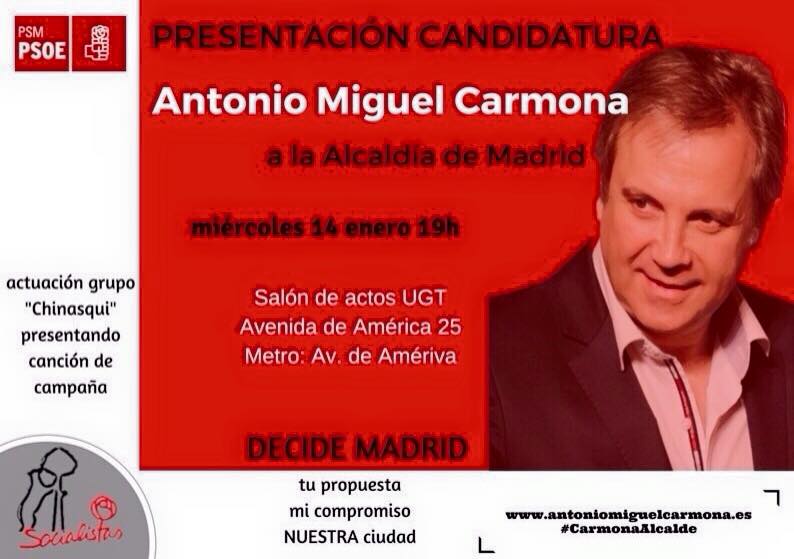 Acto presentación candidatura A.M. Carmona