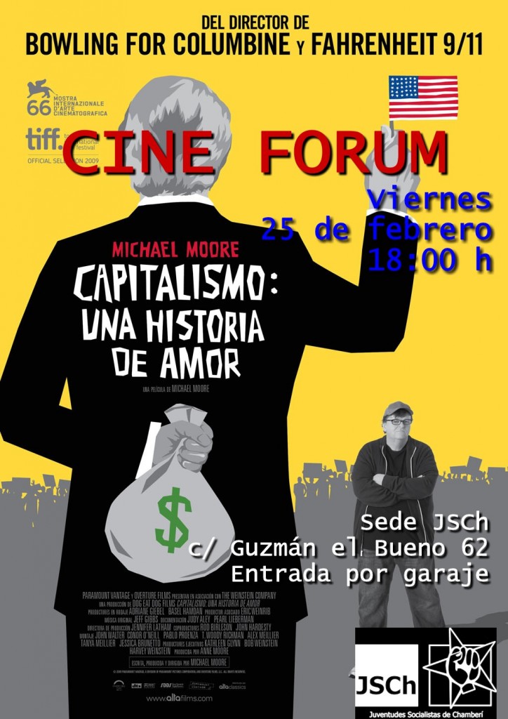 Cinefórum: Capitalismo, una historia de amor. V-25 18:00